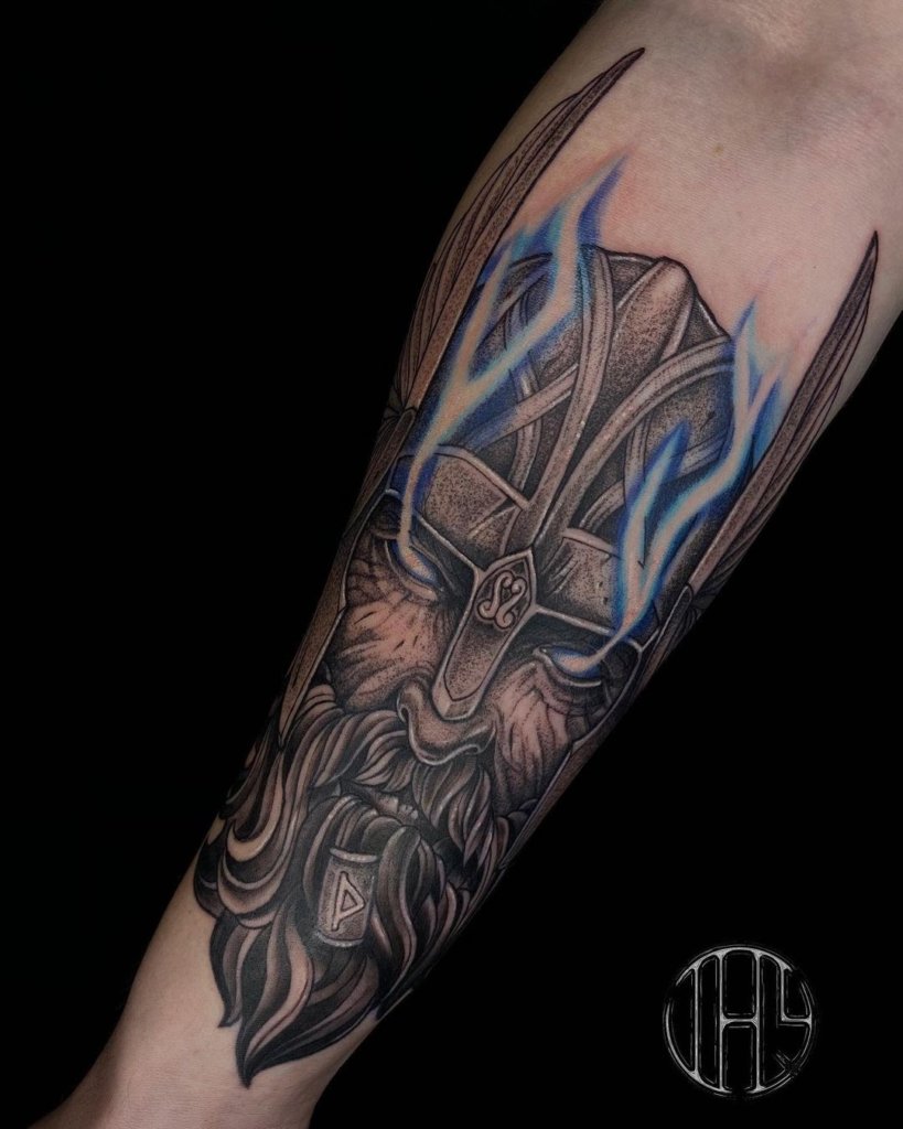 Norse Mythology Thor Hammer Tattoo