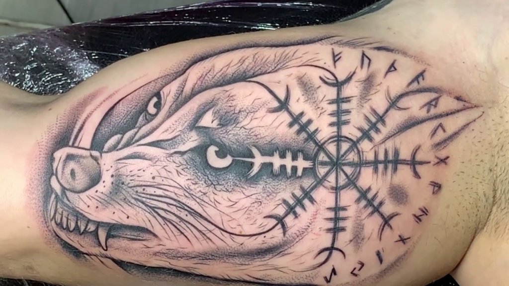 Norse Wolf Tattoo
