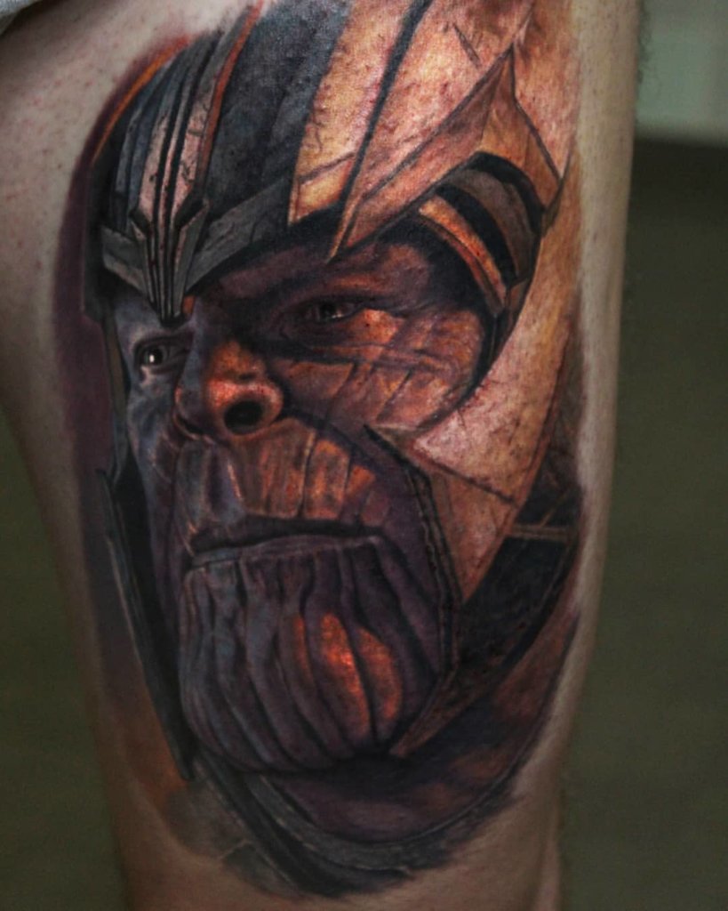 Scary And Realistic Infinity Gauntlet Tattoo