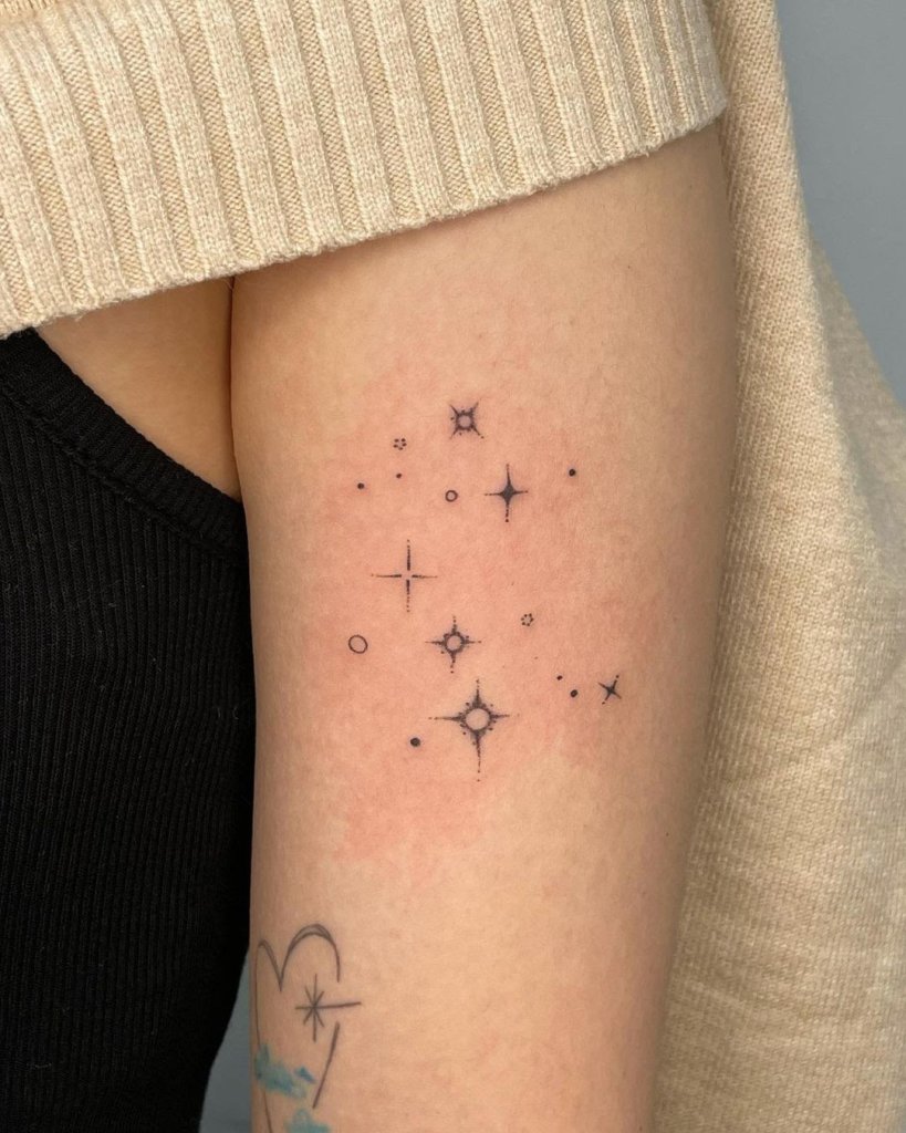 Small Tattoos Idea Constellation Tattoo With Star Tattoo Small Design