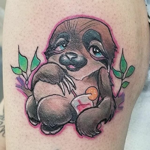 Tattoo Sloth Small Bright Ink