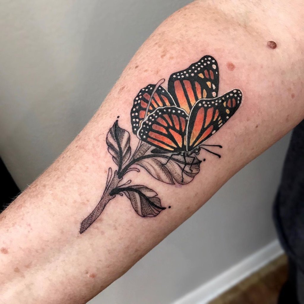Unique Colorful Butterfly Tattoo Designs