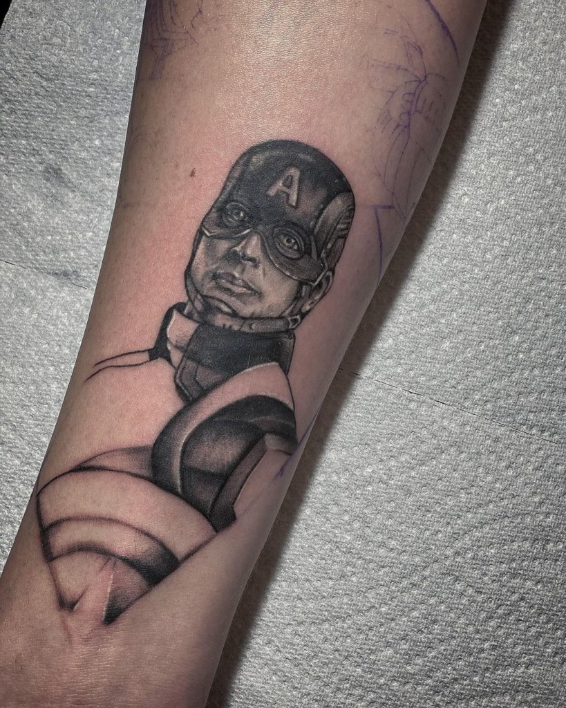 captain america tattoo