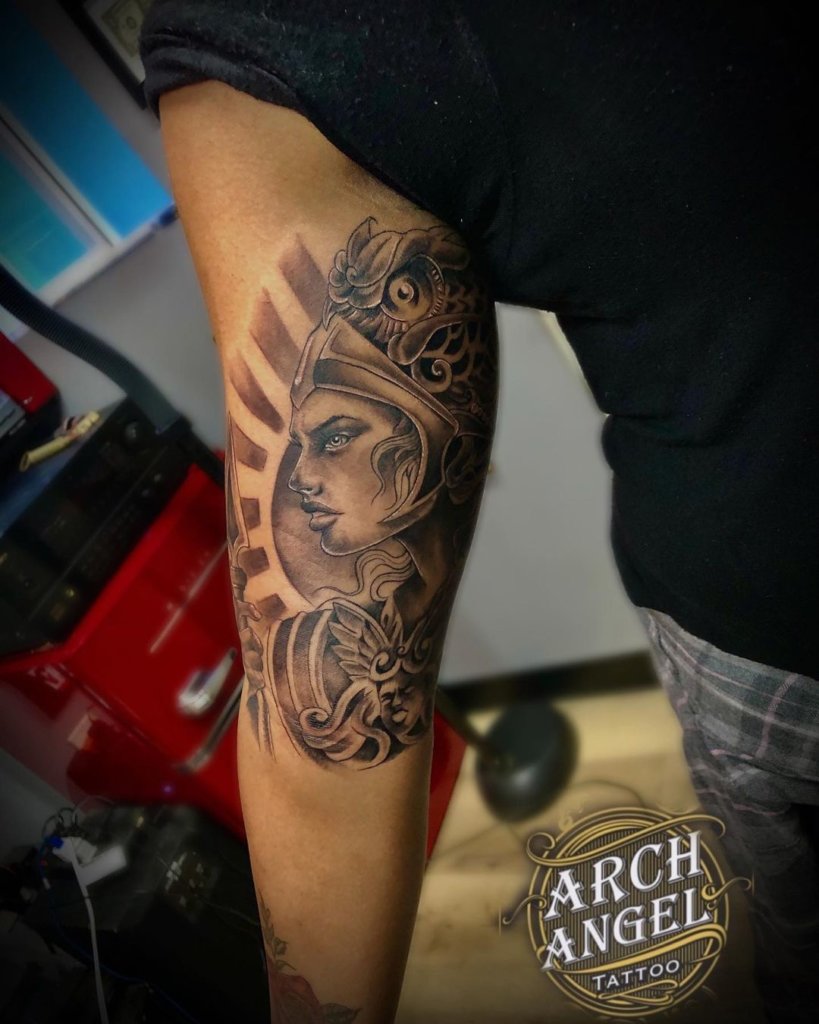 Warrior Full Sleeve Tattoo