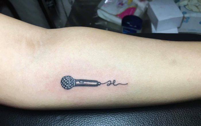 101 Best Microphone Tattoo Ideas You Need To See! - Outsons