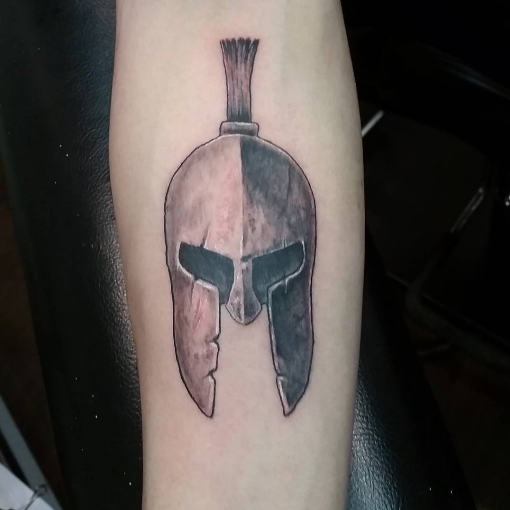 101 Amazing Spartan Helmet Tattoo Ideas You Need To See! Outsons