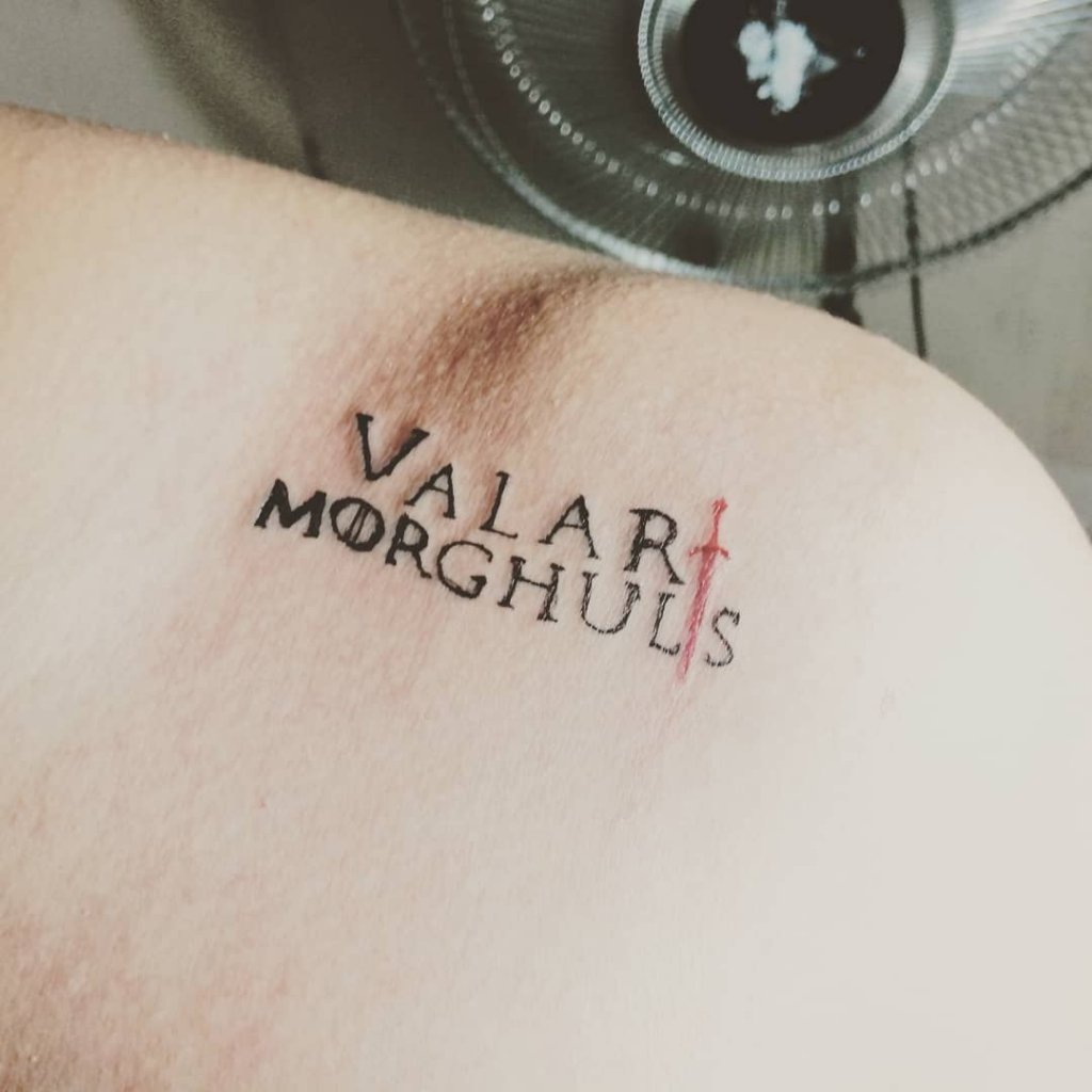 valar morghulis tattoo