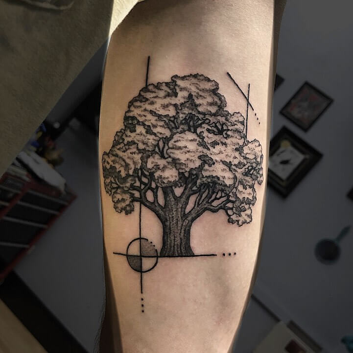oak tree tattoo