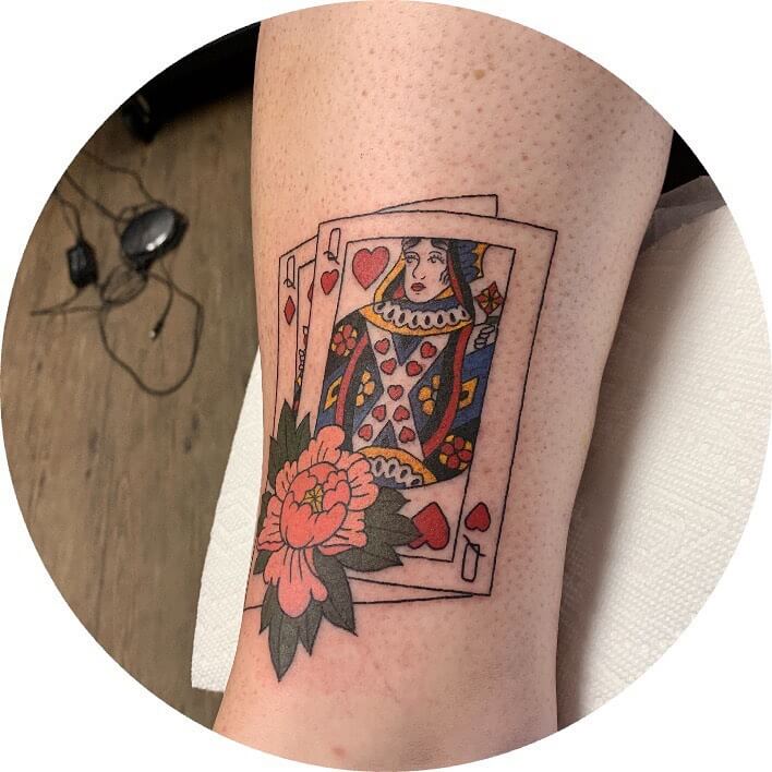 queen of hearts tattoo