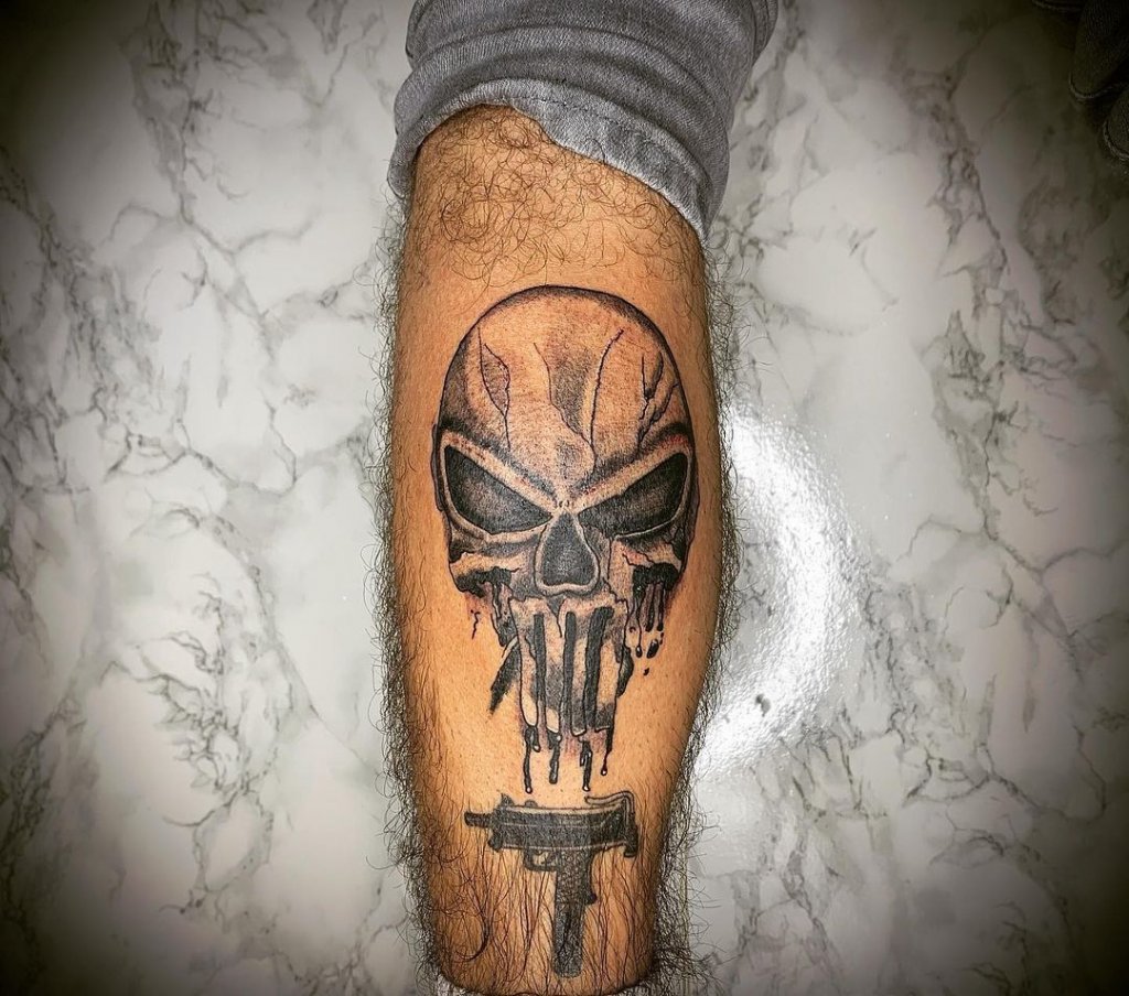 punisher skull tattoo