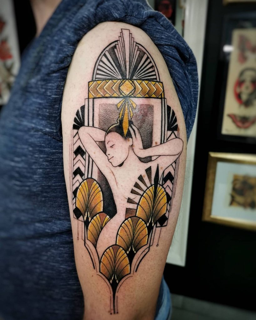 101 Best Amazing Art Deco Tattoo Ideas You Need To See! - Outsons