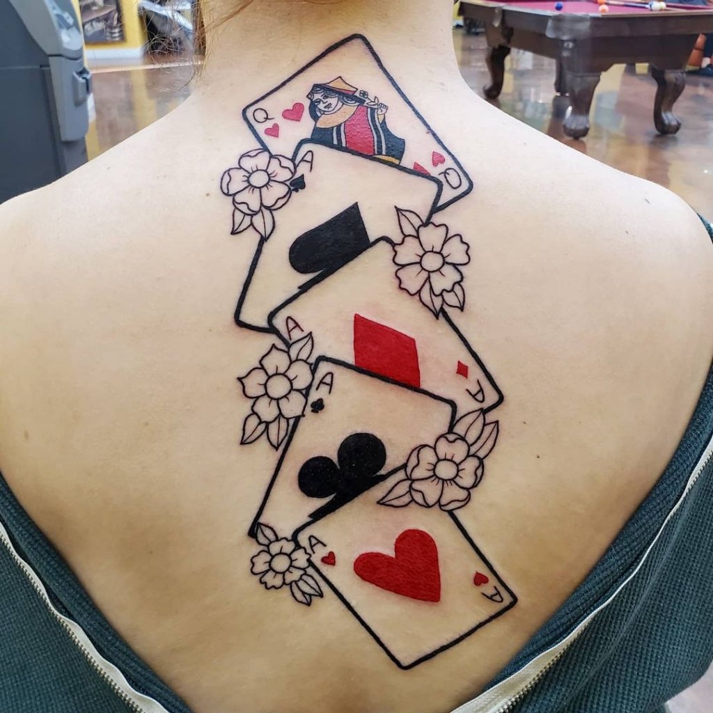 1 Queen of Hearts Tattoo Designs