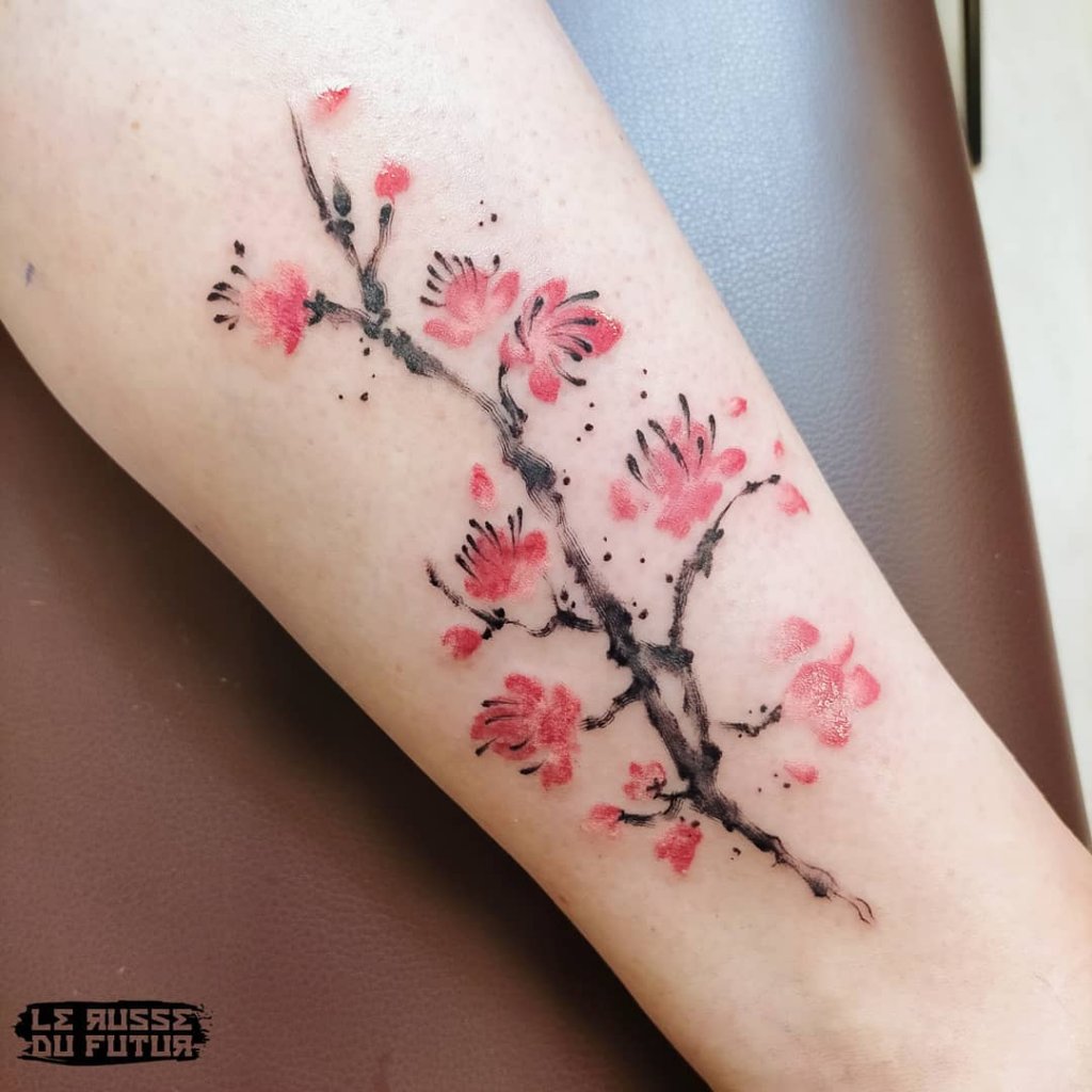 Cherry Blossom Tattoo Arm