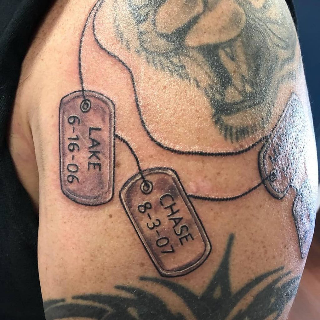 dog tag tattoo