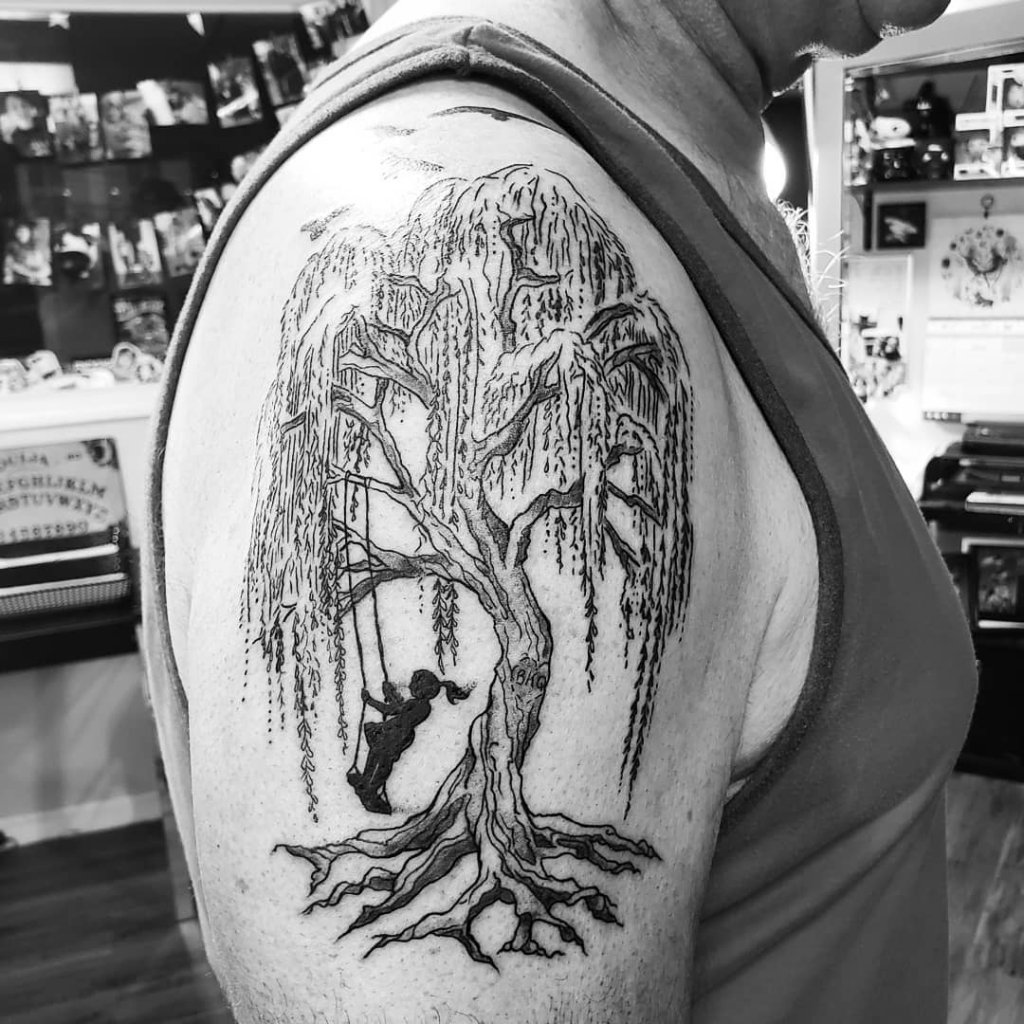 Tree Upper Arm Tattoo