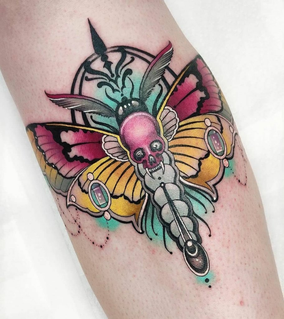 death moth tattoo