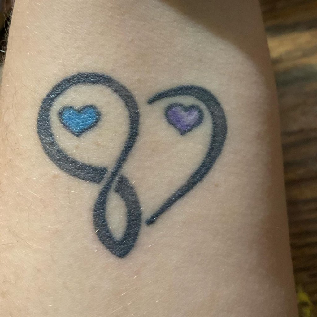 infinity heart tattoo