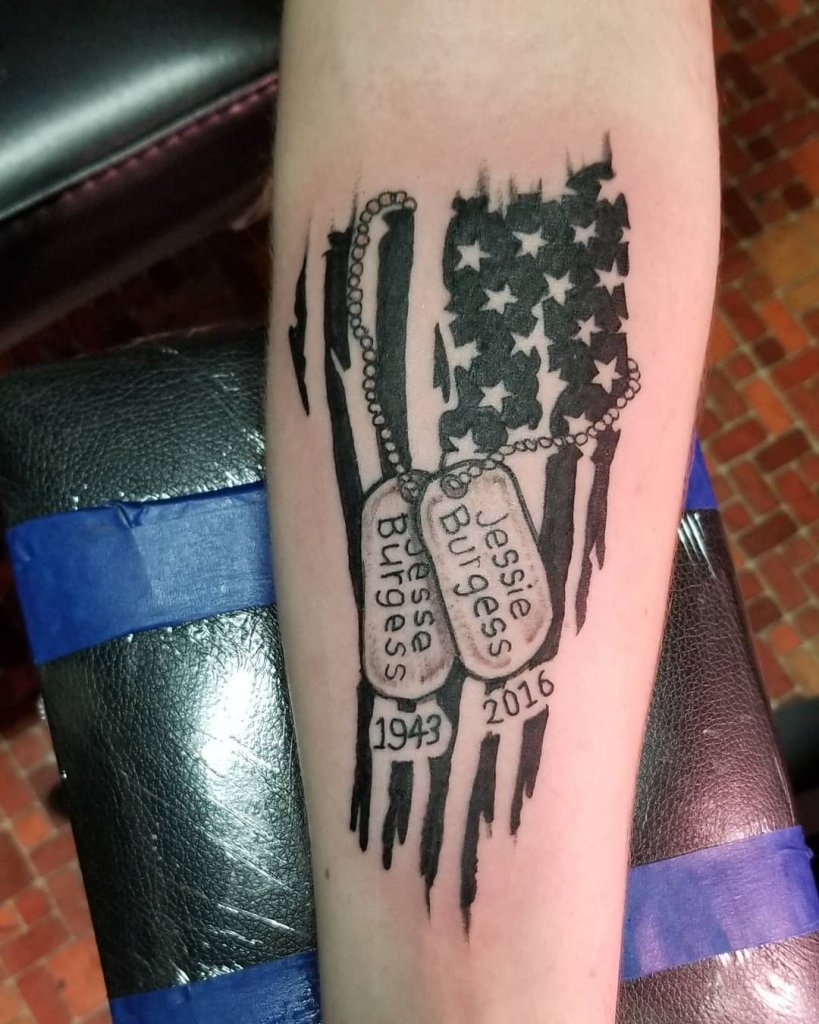 Flag Military Tattoo