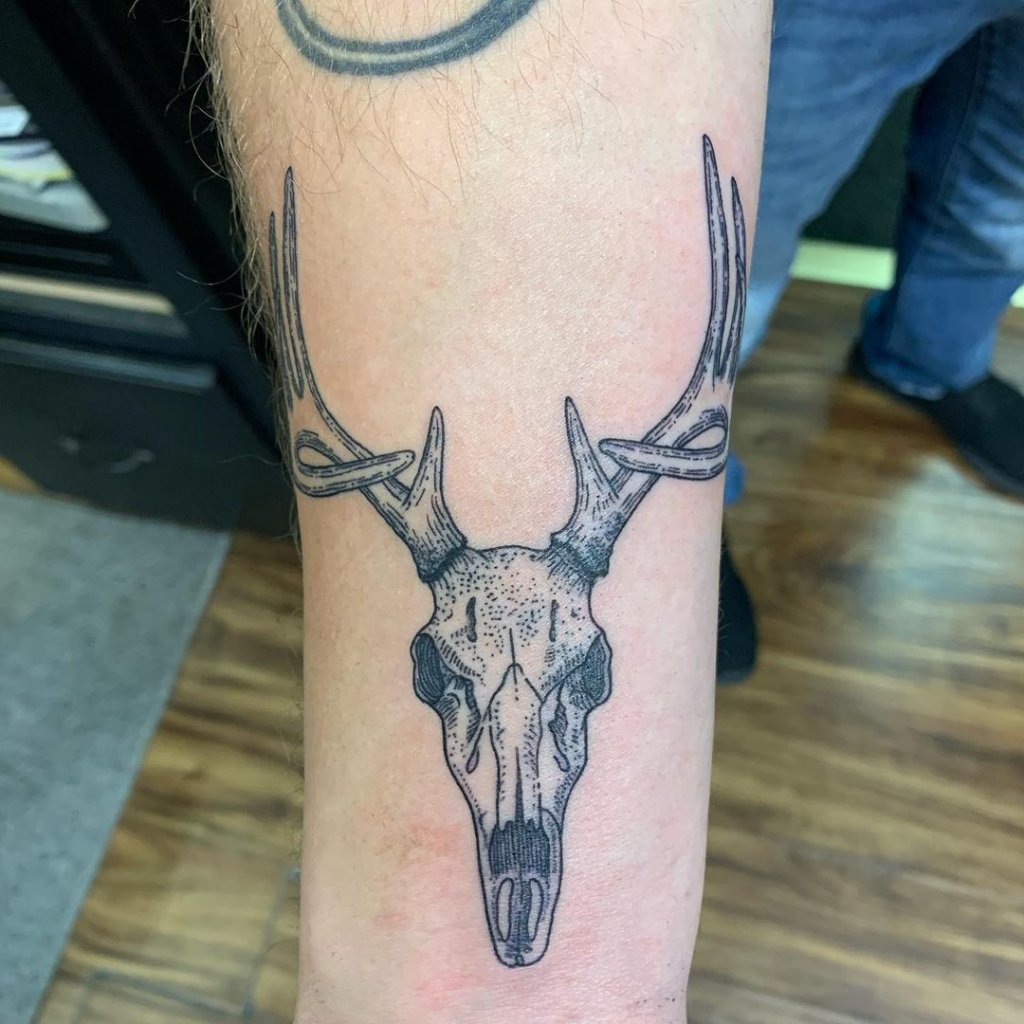 Deer Skull Tattoo