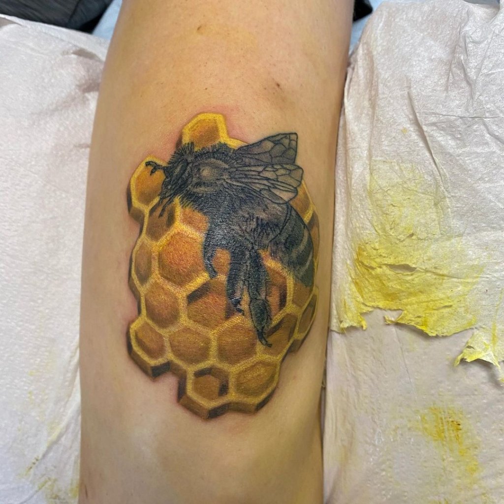 honeycomb tattoo