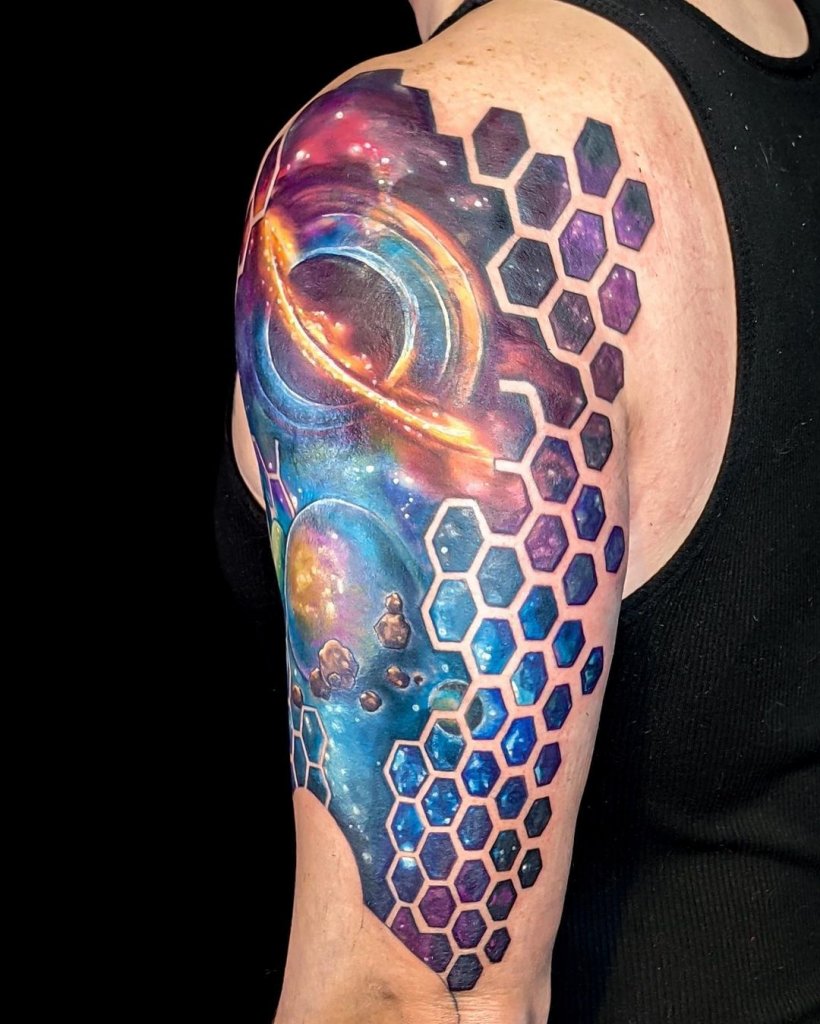 Watercolor Galaxy Tattoo