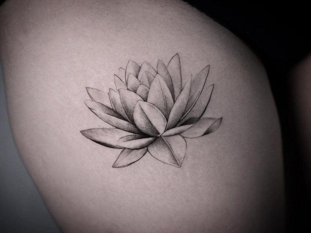 Water Lily Tribal| Tattoodesigns