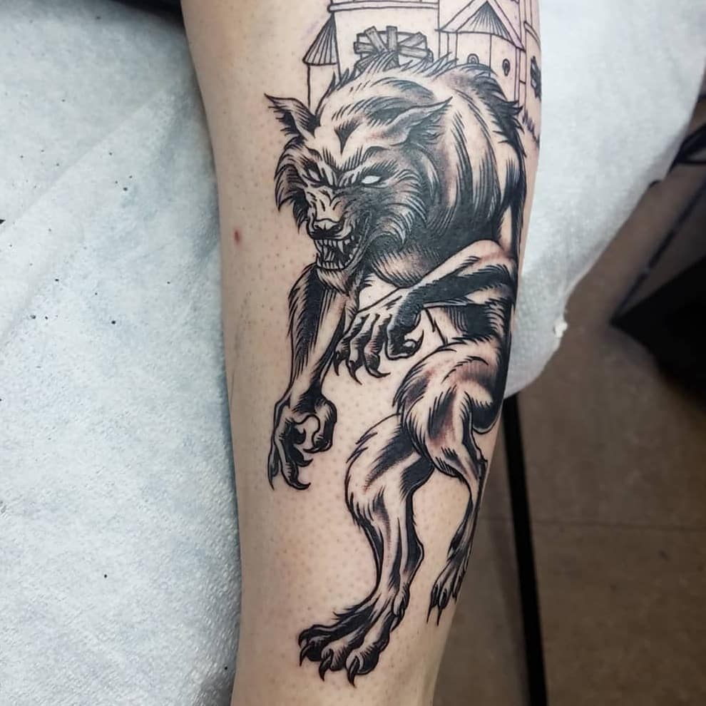 werewolf tattoo