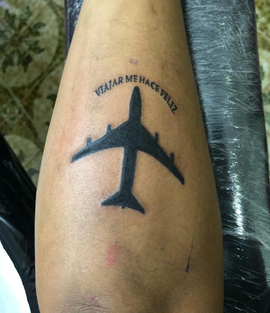 airplane tattoo