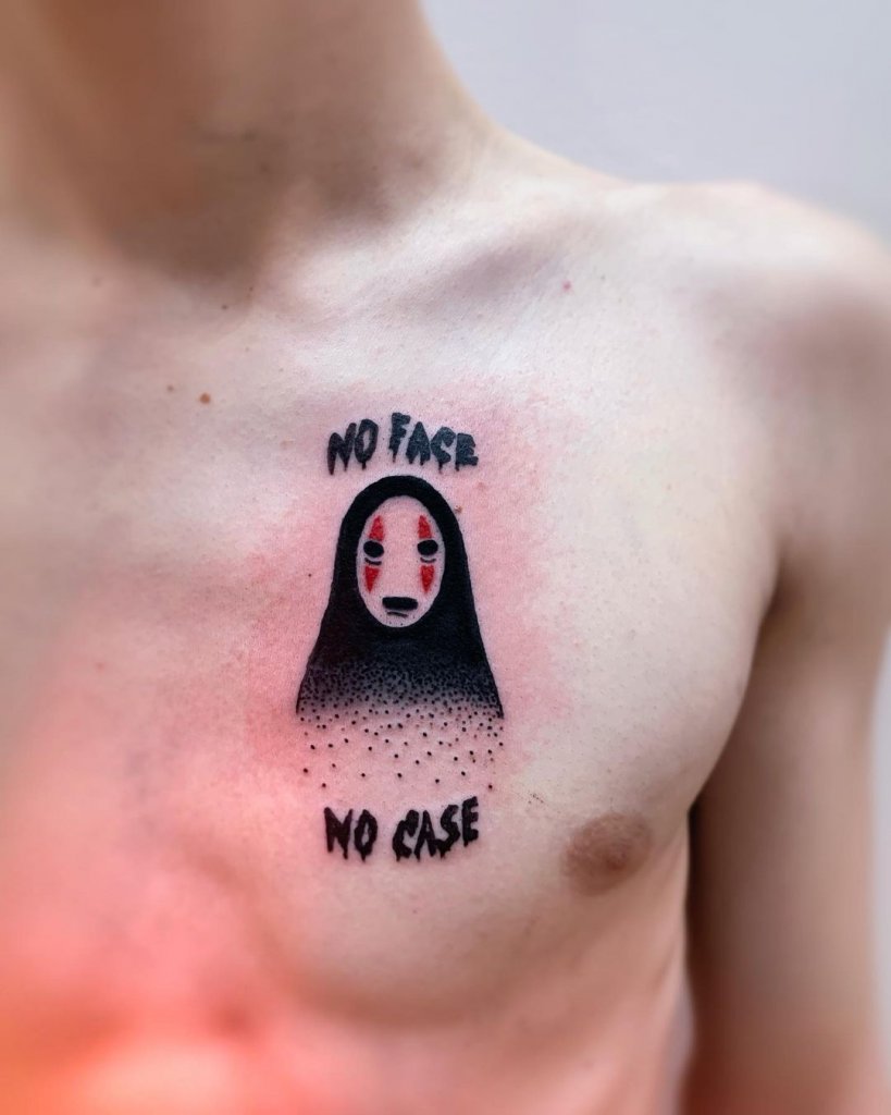 no face tattoo