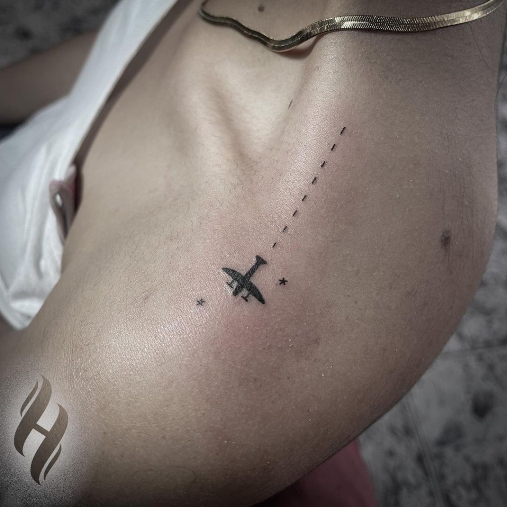 airplane tattoo
