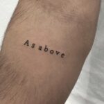 As Above So Below Tattoo