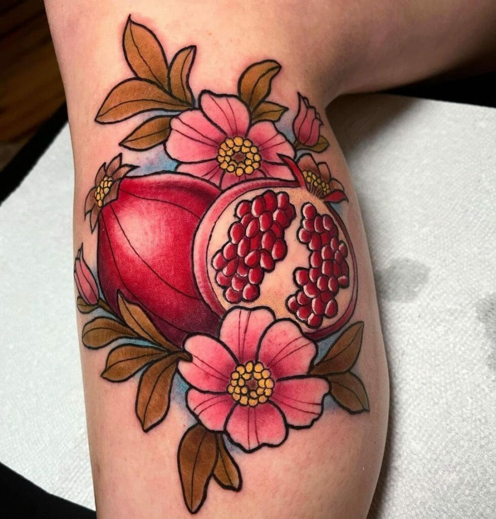 aphrodite tattoos can be related to healthy fruits