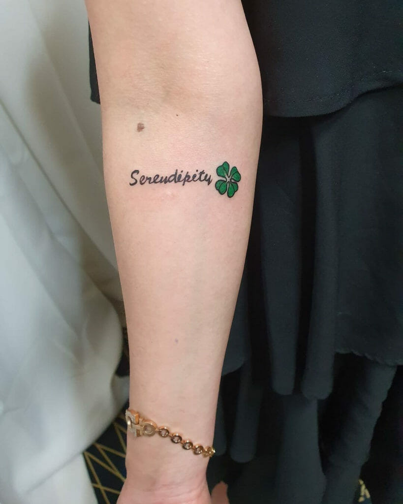 quotes with 4-leaf clover tattoos can show your personality