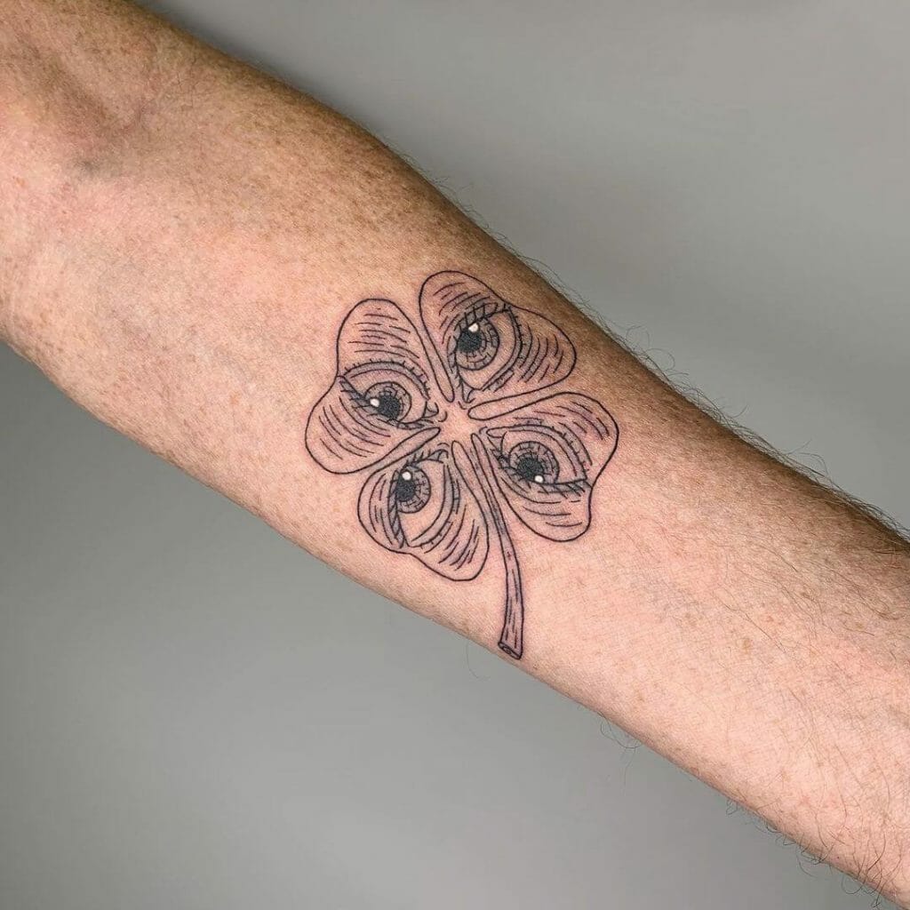 Some 4 leaf clover tattoos can be mystical