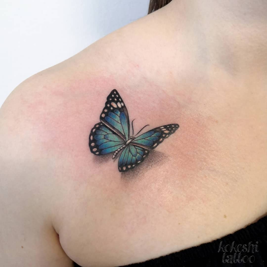 20+ Amazing Blue Butterfly Tattoo Ideas To Inspire You In 2023! - Outsons
