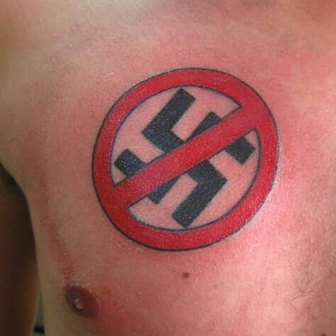 Antifa tattoos are completely against Nazism and fascism