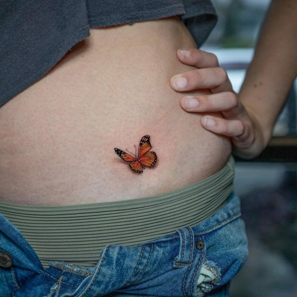 Amazing 3d Monarch Butterfly Tattoo That Show