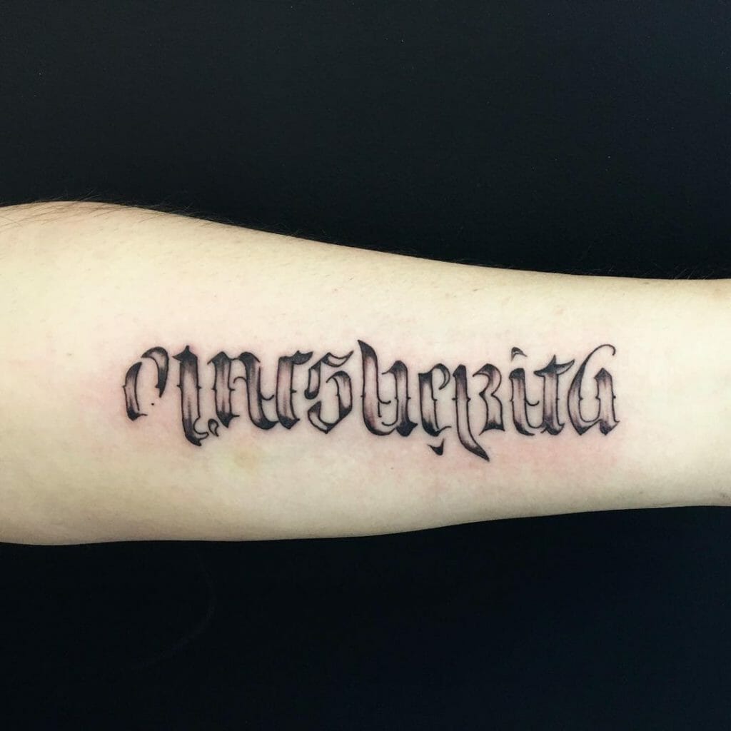 Amazing Ambigram Tattoos With A Profound Message