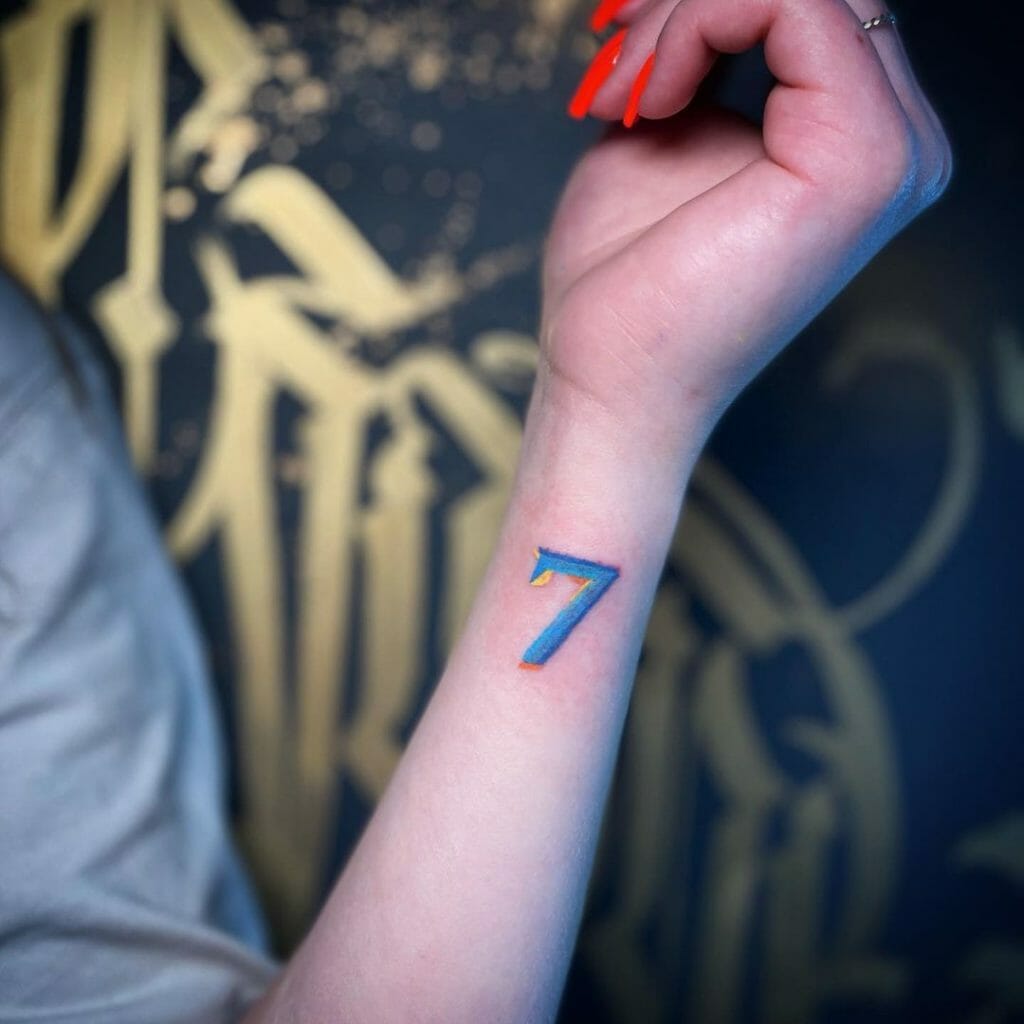 Amazing BTS Tattoos With The Number Seven