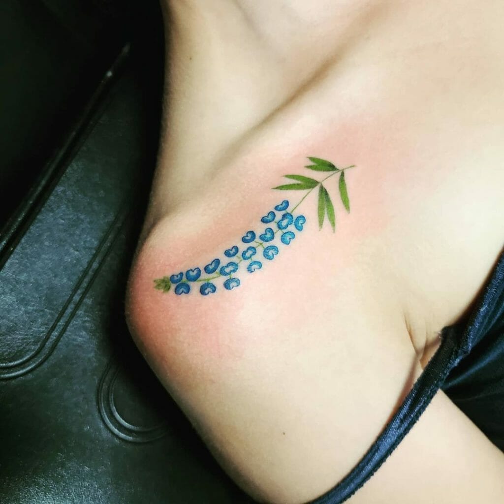 Amazing Bluebonnet Tattoo Ideas For Your Shoulder