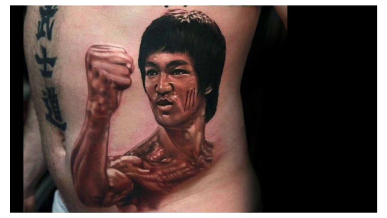 Awesome tattoos Popeyes tattoo Bruce Lee tattoo One piece tattoo and  Street fighter tattoo  Perspective tattoos Badass tattoos Fighter tattoo