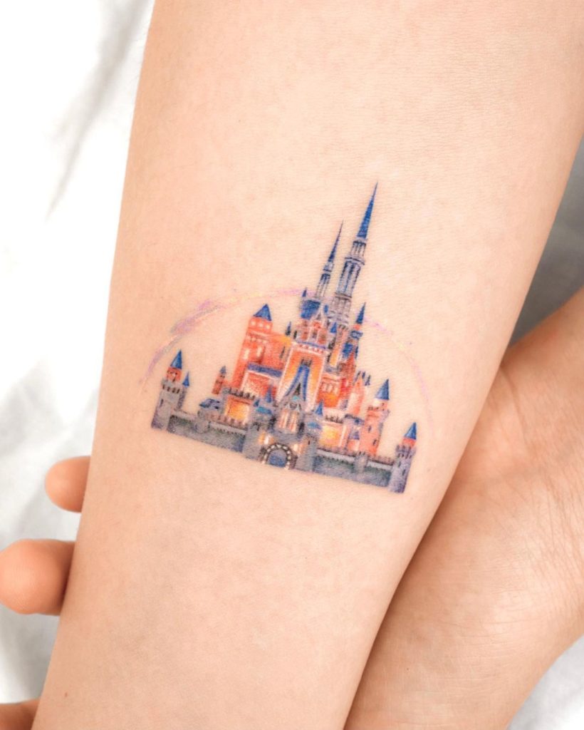 Amazing Tattoo Ideas For The Castle In The Disney Logo