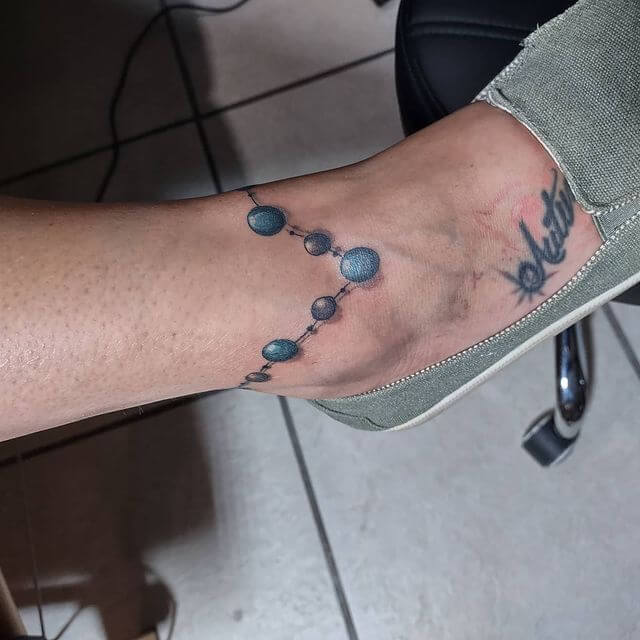 Ankle Bracelet Tattoos For Jewelry Lovers
