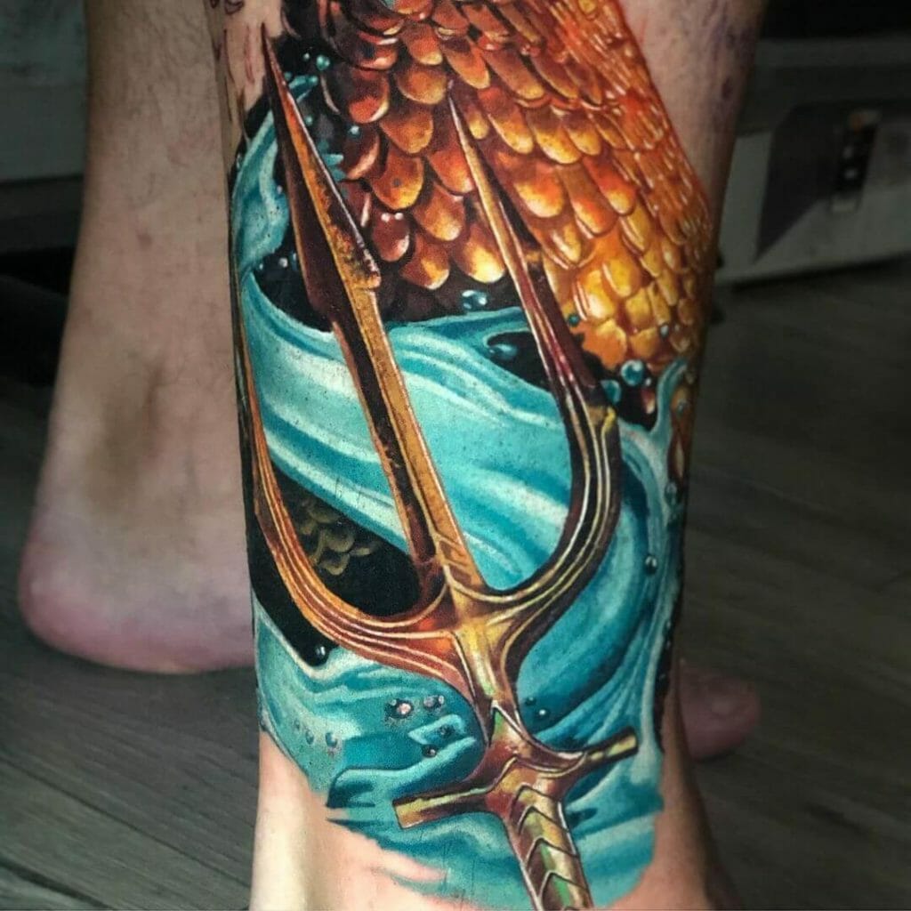 Aquaman Trident Tattoo