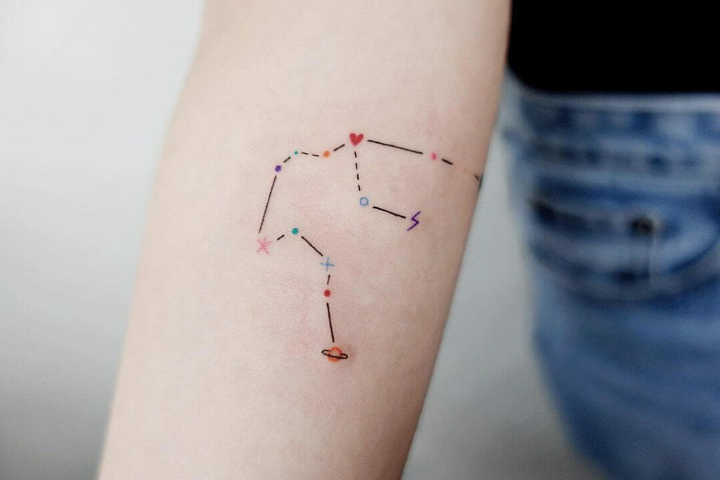Aquarius Star Constellation Tattoo