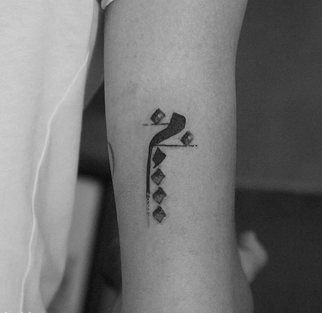 Arabic Letters Tattoo