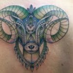Aries Colored Tattoo