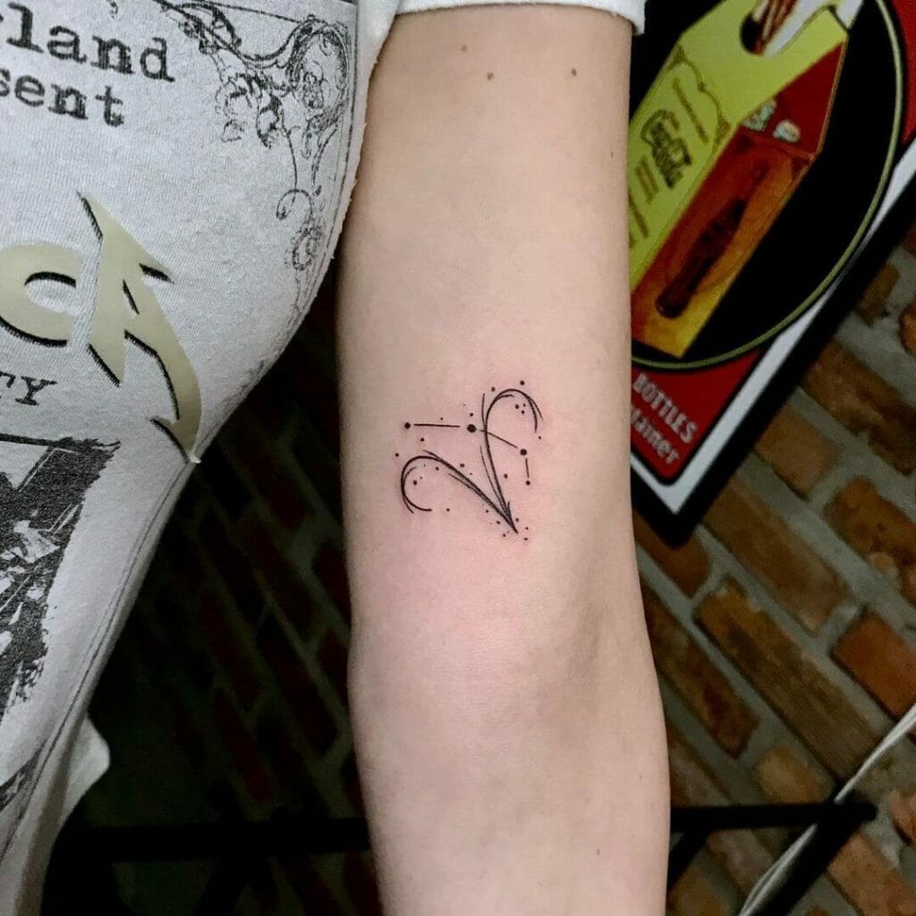 Aries Constellation Tattoos With The Zodiac SignaAries Constellation Tattoos With The Zodiac Sign