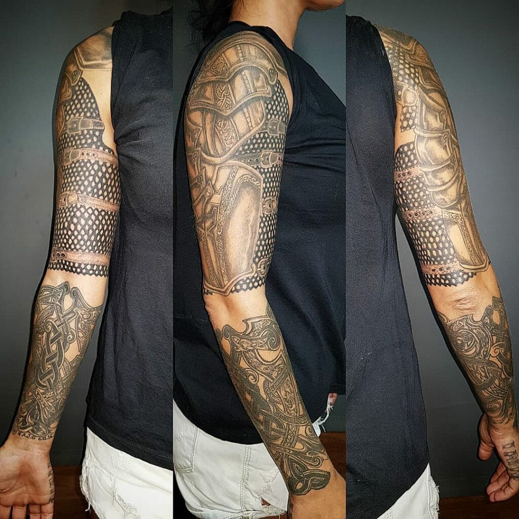 Armor Tattoo Inspired By The Fierce Gladiators