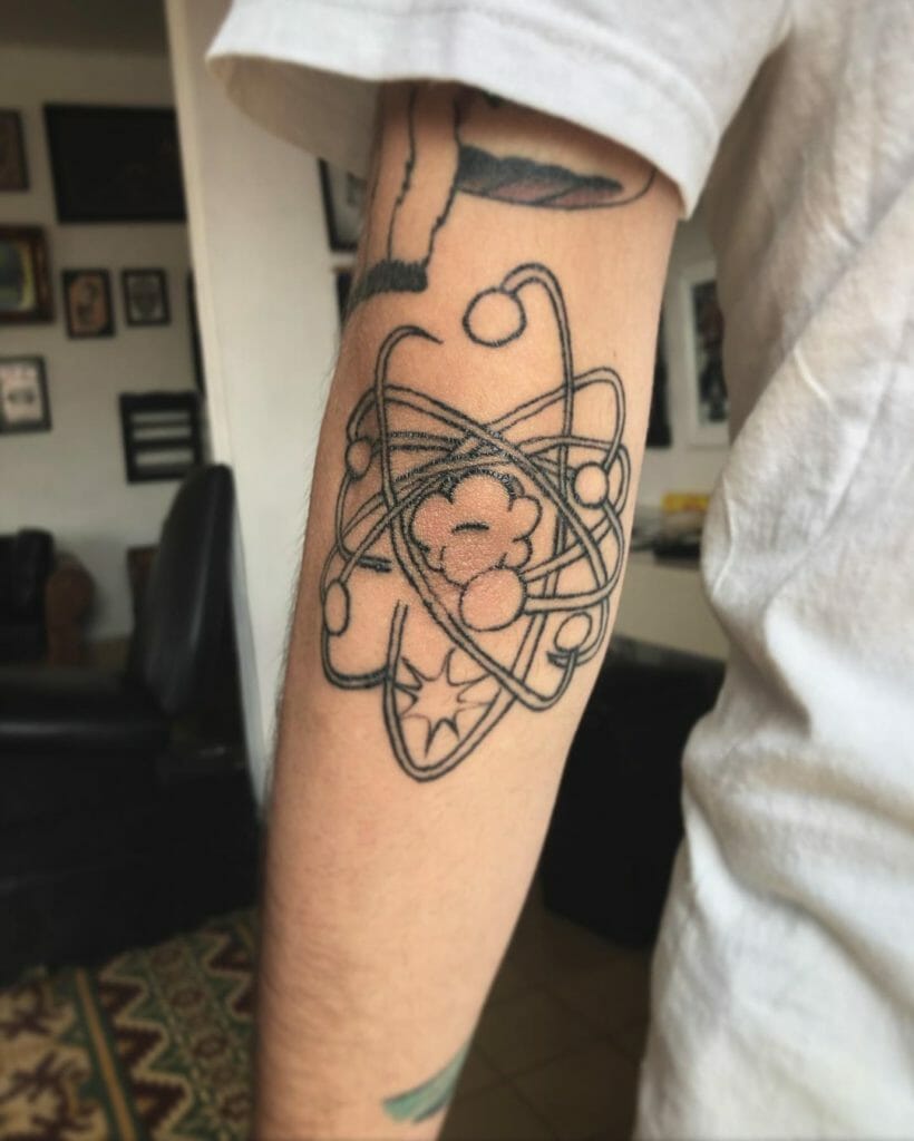 Atom Tattoos With Complex Designs